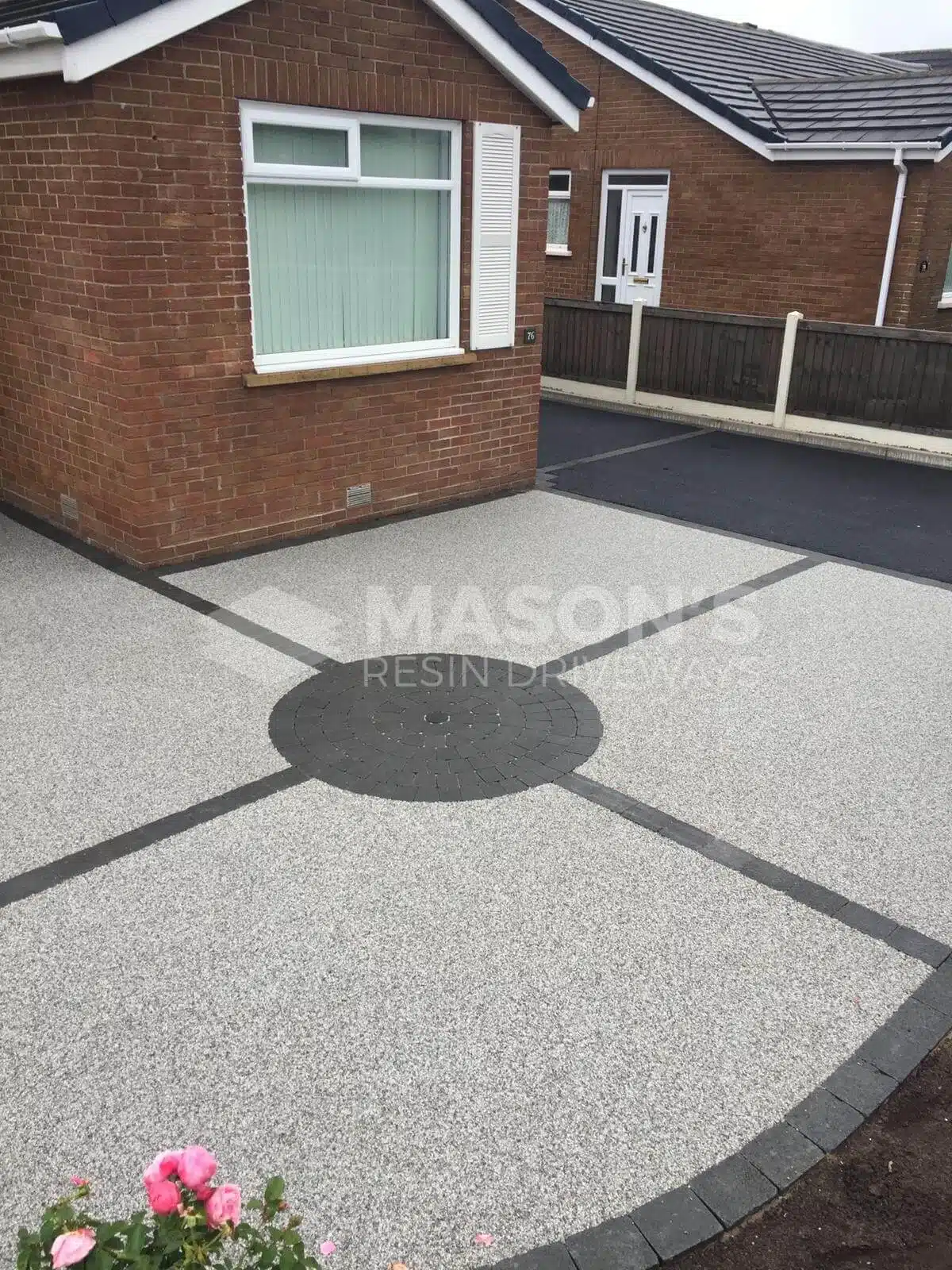 Silver Quartz Resin & Tarmac, Lancashire Masons